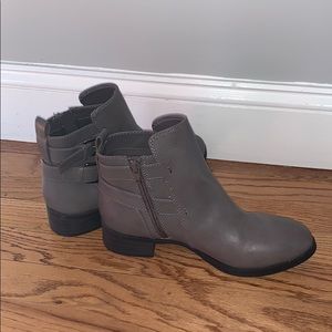 Gray booties